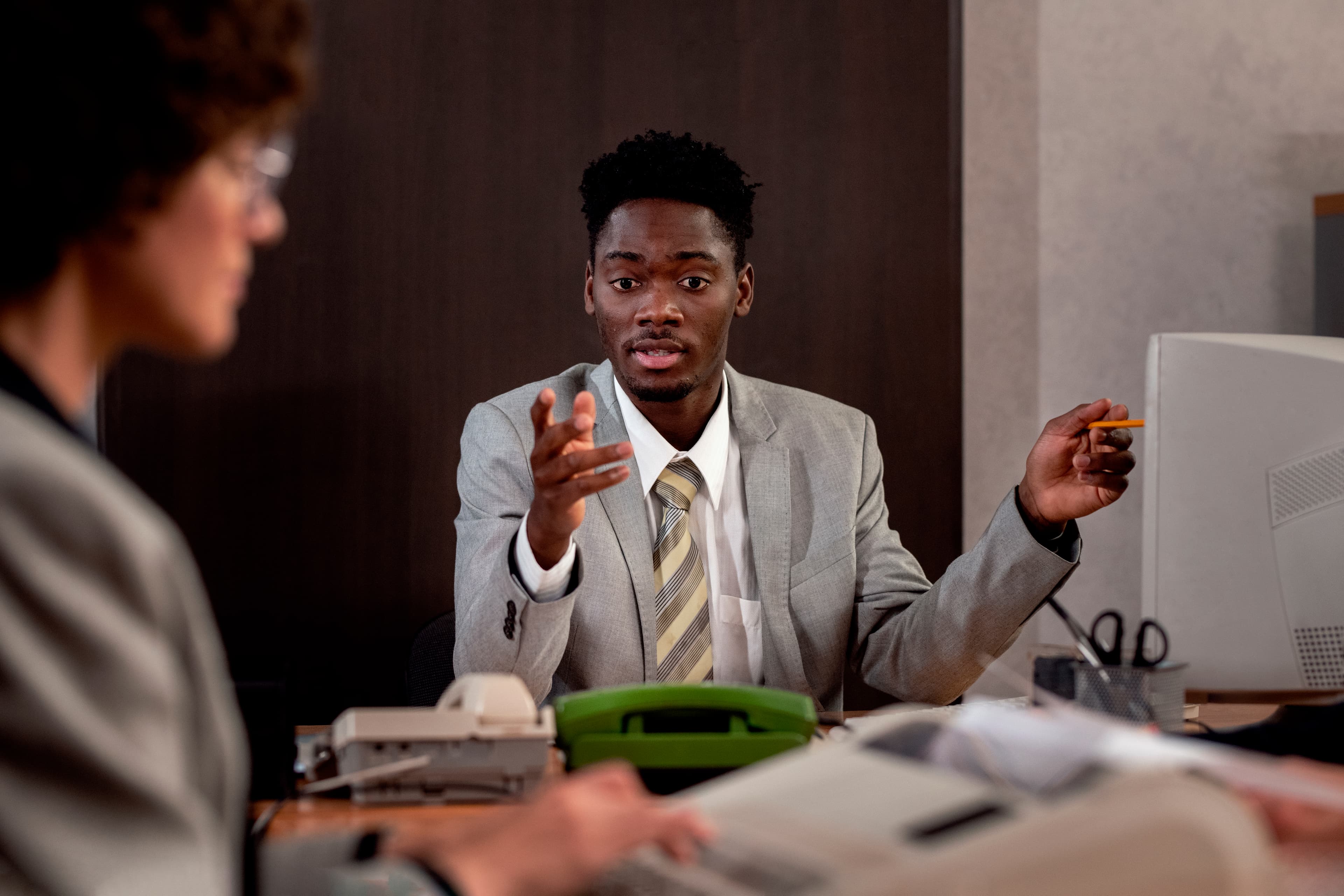 Business professionals in meeting